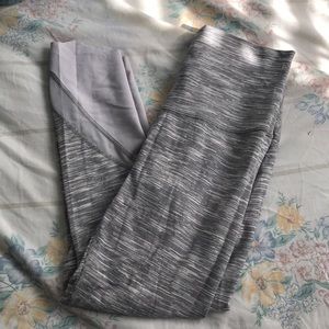 Black gray and white mixed legging